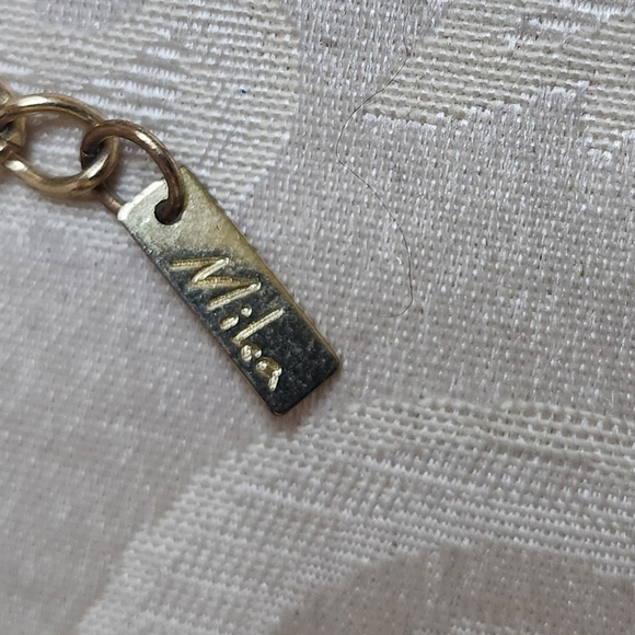 MIKA Vintage Faux Pearl & Gold Chain Multistrand Statement Necklace  Layered - Picture 9 of 11